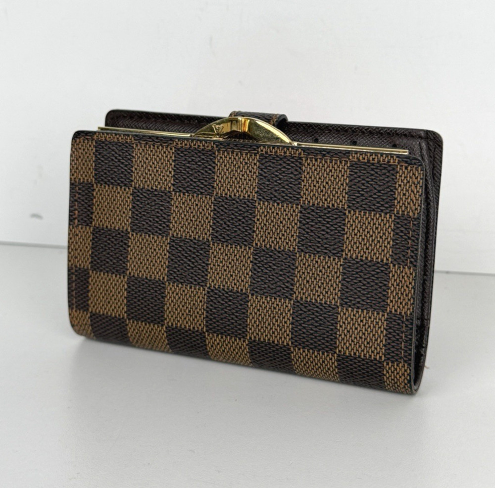 Louis Vuitton Portefeuille Viennois Wallet Vintage in Damier Ebene Canvas 2006